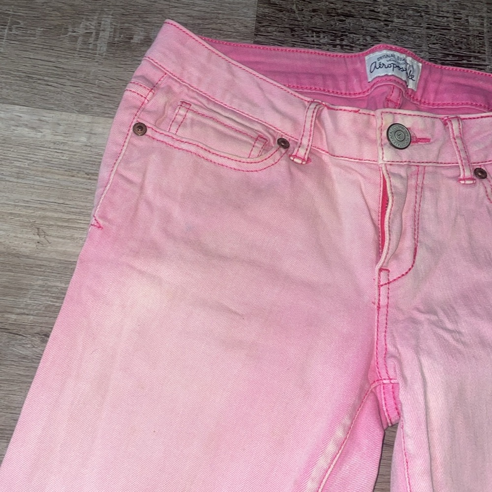 Aeropostale pink ultra skinny Ashley Jeans size 3/4 - Picture 2 of 11